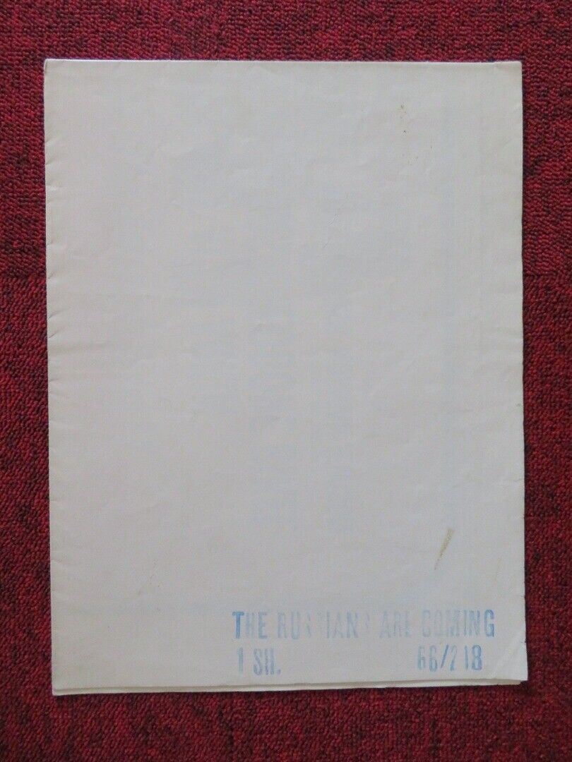 THE RUSSIANS ARE COMING FOLDED US ONE SHEET POSTER  CARL REINER 1966