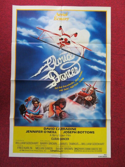 CLOUD DANCER FOLDED US ONE SHEET POSTER  DAVID CARRADINE JENNIFER O'NEILL 1980