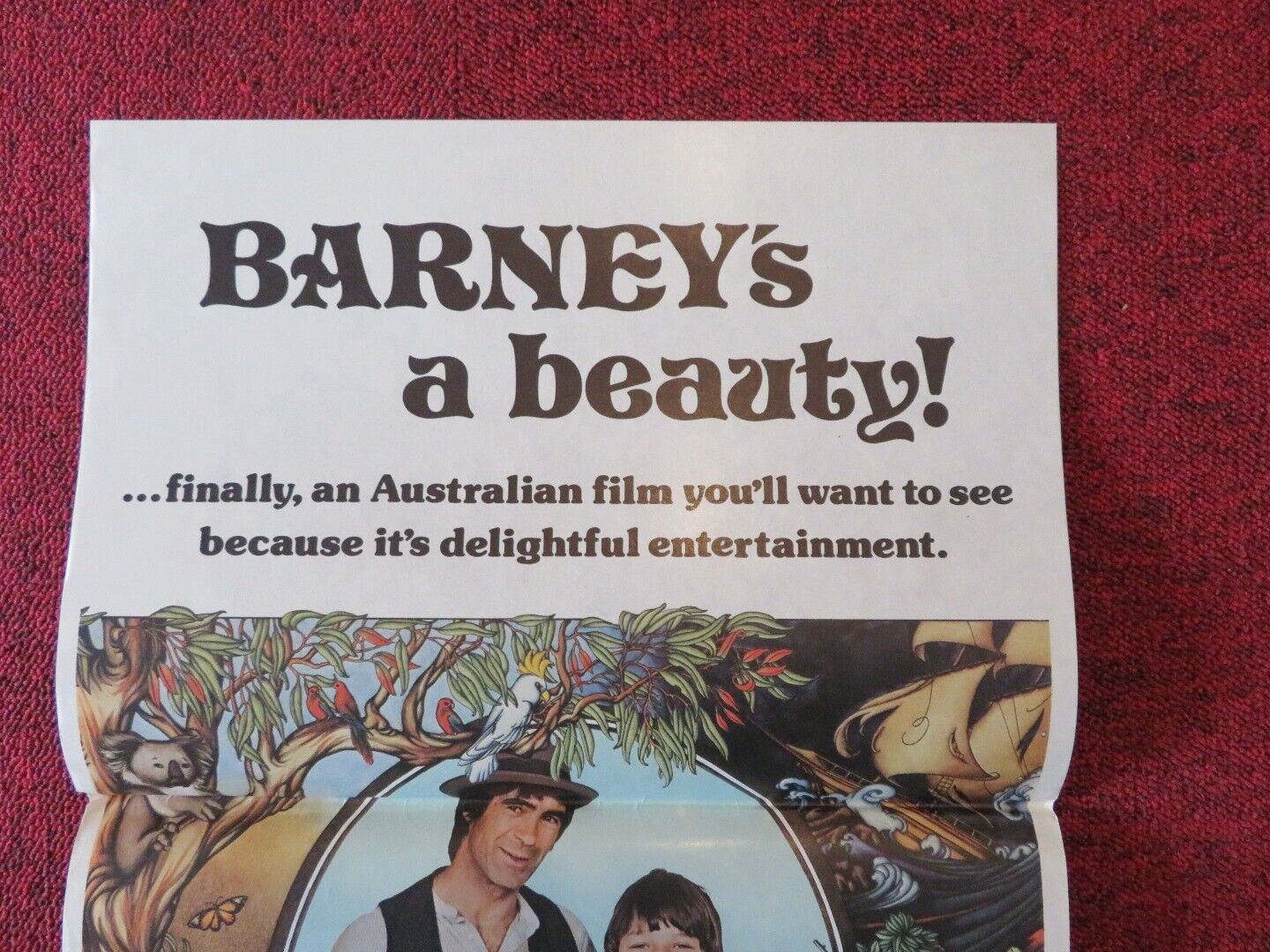 BARNEY FOLDED AUSTRALIAN DAYBILL POSTER SEAN KRAMER SPIKE MILLIGAN 1976