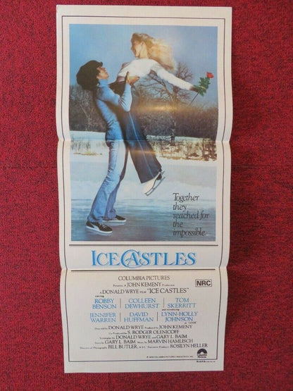 ICE CASTLES FOLDED AUSTRALIAN DAYBILL POSTER Robby Benson Lynn-Holly Johnson '78