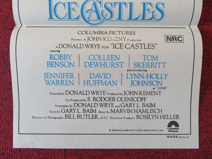 ICE CASTLES FOLDED AUSTRALIAN DAYBILL POSTER Robby Benson Lynn-Holly Johnson '78