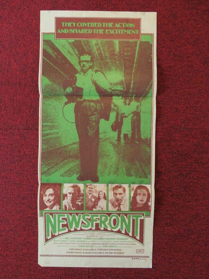 NEWSFRONT FOLDED AUSTRALIAN DAYBILL POSTER Bill Hunter Wendy Hughes 1978