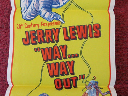 WAY WAY OUT FOLDED AUSTRALIAN DAYBILL POSTER  Jerry Lewis  Connie Stevens 1966