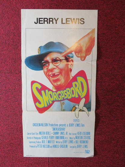 SMORGASBOARD / CRACKING UP FOLDED AUSTRALIAN DAYBILL POSTER Jerry Lewis 1983