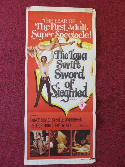 THE LONG SWIFT SWORD OF SIEGFRIED FOLDED AUSTRALIAN DAYBILL POSTER 1971