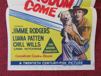 THE LITTLE SHEPHERD OF KINGDOM COME FOLDED AUSTRALIAN DAYBILL POSTER 1961