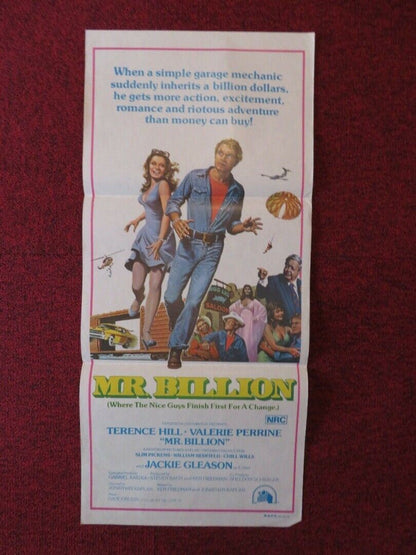 MR BILLION FOLDED AUSTRALIAN DAYBILL POSTER Terence Hill  Jackie Gleason 1977