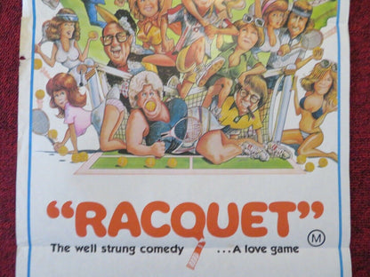 RACQUET FOLDED AUSTRALIAN DAYBILL POSTER Bert Convy Lynda Day George 1979