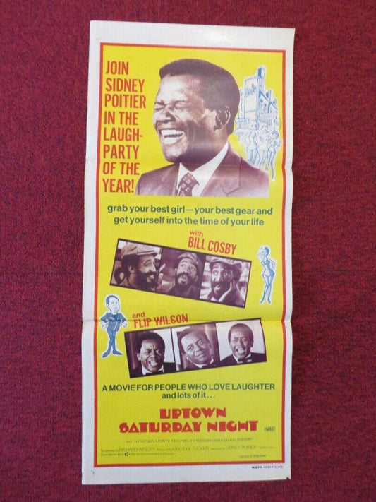 UPTOWN SATURDAY NIGHT FOLDED AUSTRALIAN DAYBILL POSTER Sidney Poitier Bill Cosby