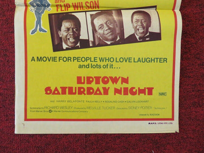 UPTOWN SATURDAY NIGHT FOLDED AUSTRALIAN DAYBILL POSTER Sidney Poitier Bill Cosby