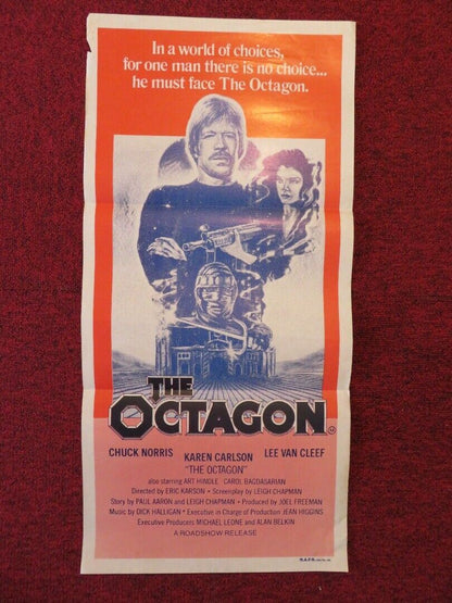 THE OCTAGON FOLDED AUSTRALIAN DAYBILL POSTER CHUCK NORRIS 1980