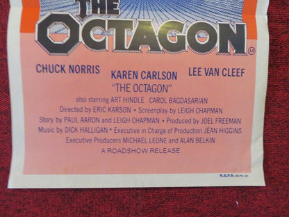 THE OCTAGON FOLDED AUSTRALIAN DAYBILL POSTER CHUCK NORRIS 1980