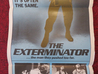 THE EXTERMINATOR FOLDED AUSTRALIAN DAYBILL POSTER  Christopher George 1980