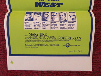 CUSTER OF THE WEST FOLDED AUSTRALIAN DAYBILL POSTER Robert Shaw 1967