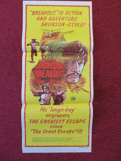 BREAKOUT FOLDED AUSTRALIAN DAYBILL POSTER CHARLES BRONSON  ROBERT DUVALL 1975