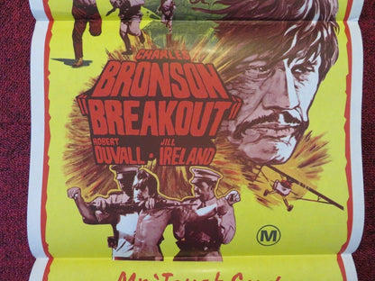 BREAKOUT FOLDED AUSTRALIAN DAYBILL POSTER CHARLES BRONSON  ROBERT DUVALL 1975