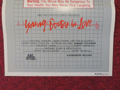 THE YOUNG DOCTORS IN LOVE FOLDED AUSTRALIAN DAYBILL POSTER SEAN YOUNG 1982