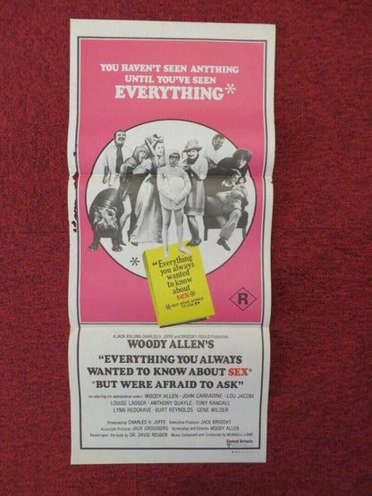 EVERYTHING YOU ALWAYS WANTED TO KNOW ABOUT SEX FOLDED AUSTRALIAN DAYBILL POSTER