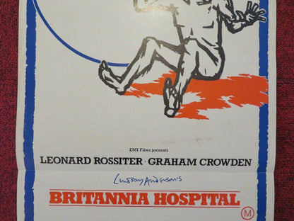 BRITANNINA HOSPITAL FOLDED AUSTRALIAN DAYBILL POSTER LEONARD ROSSITER 1982