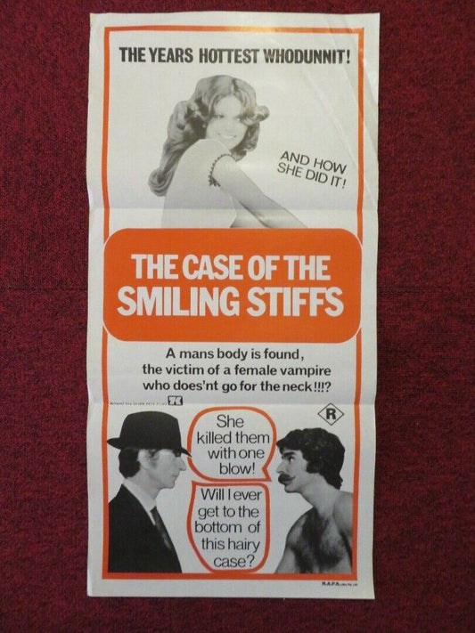 THE CASE OF THE SMILING STIFFS FOLDED AUSTRALIAN DAYBILL POSTER SHEILA STUART