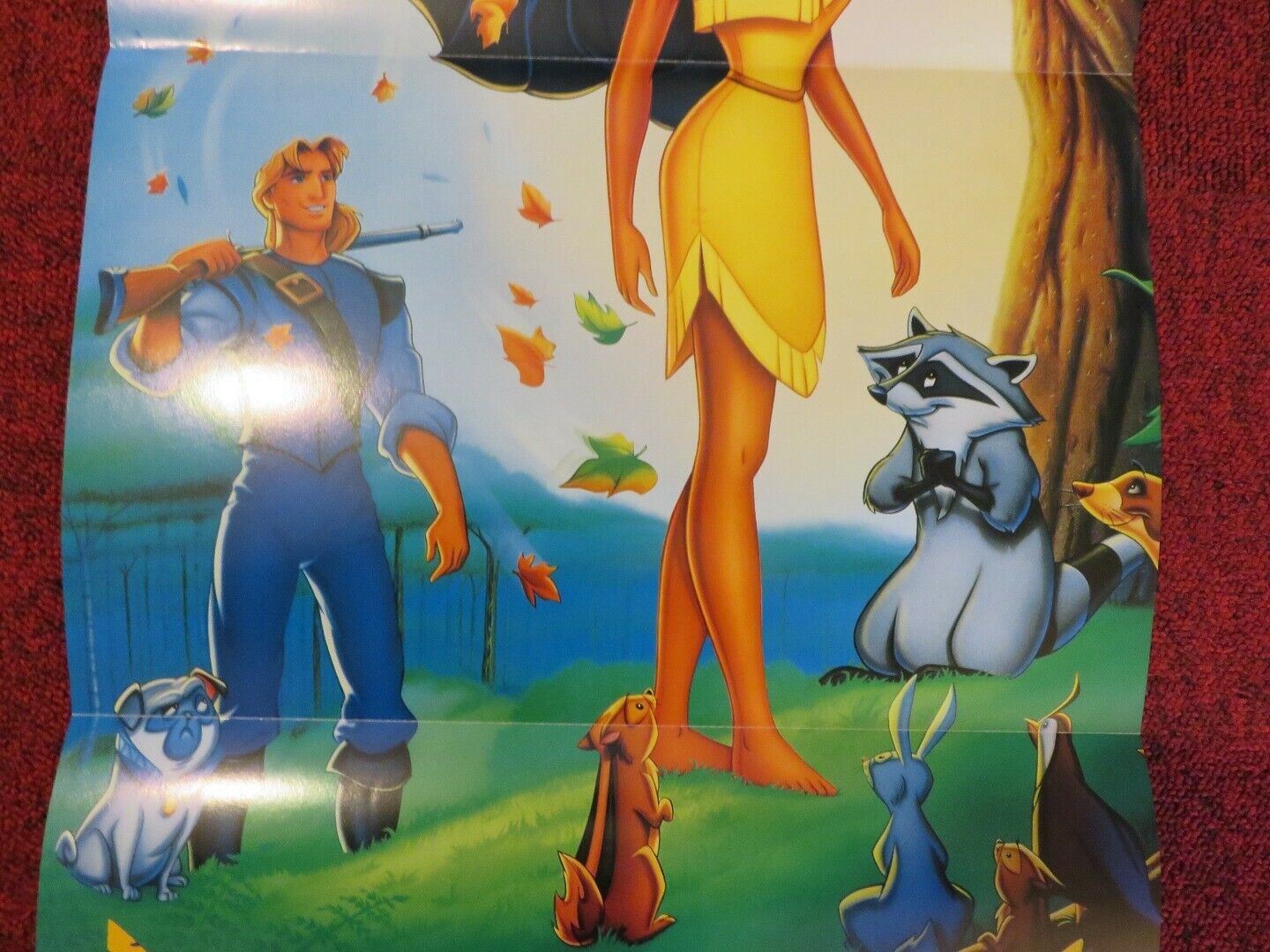 POCHAHONTIS FOLDED AUSTRALIAN DAYBILL POSTER DISNEY CHRISTIAN BALE 1995