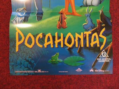 POCHAHONTIS FOLDED AUSTRALIAN DAYBILL POSTER DISNEY CHRISTIAN BALE 1995