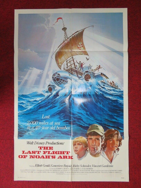 THE LAST FLIGHT OF NOAH'S ARK FOLDED US ONE SHEET POSTER DISNEY 1980