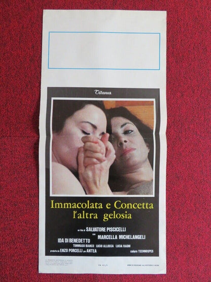 IMMACOLATA E CONCETTA L'ALTRA GELOSIA ITALIAN LOCANDINA(27.5"x13.5") POSTER '80