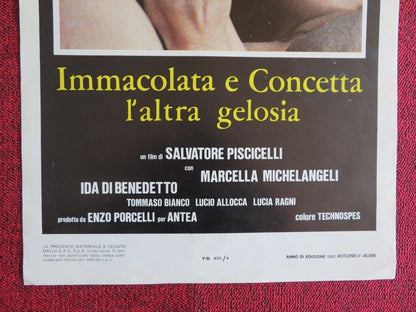 IMMACOLATA E CONCETTA L'ALTRA GELOSIA ITALIAN LOCANDINA(27.5"x13.5") POSTER '80