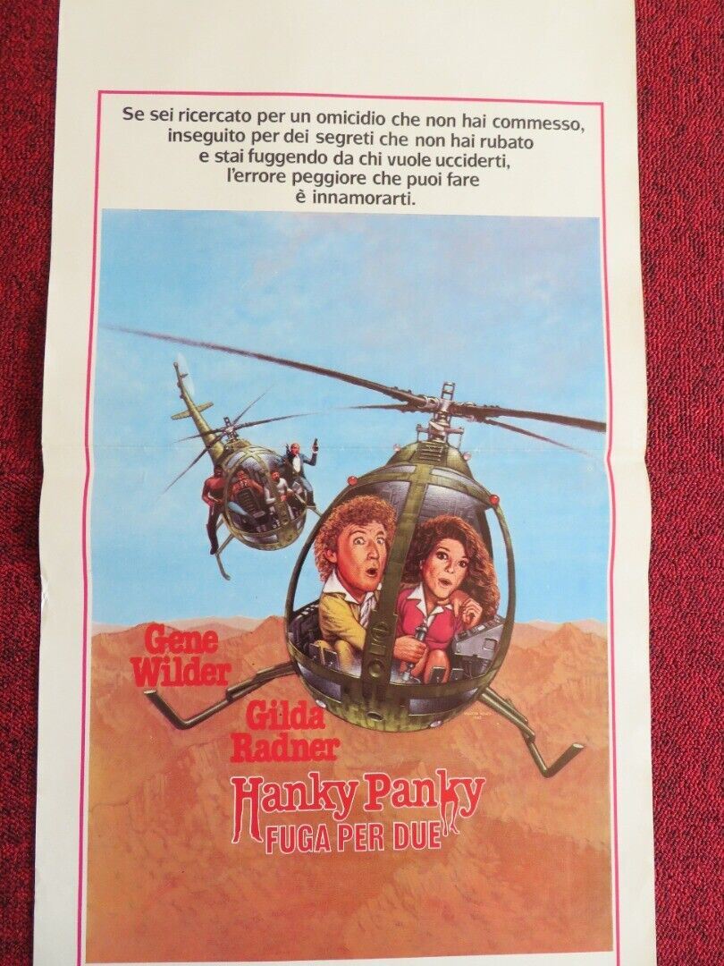 HANKY PANKY  ITALIAN LOCANDINA(27.5"x13") POSTER GENE WILDER GILDA RADNER 1982