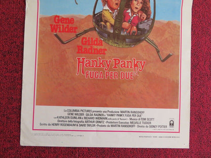 HANKY PANKY  ITALIAN LOCANDINA(27.5"x13") POSTER GENE WILDER GILDA RADNER 1982