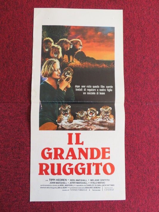 IL GRANDE RUGGITO / Roar ITALIAN LOCANDINA(27.5"x13") POSTER 1981