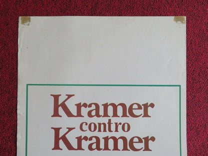 KRAMER CONTRO KRAMER ITALIAN LOCANDINA (27.5"x13.5") POSTER HOFFMAN 1979