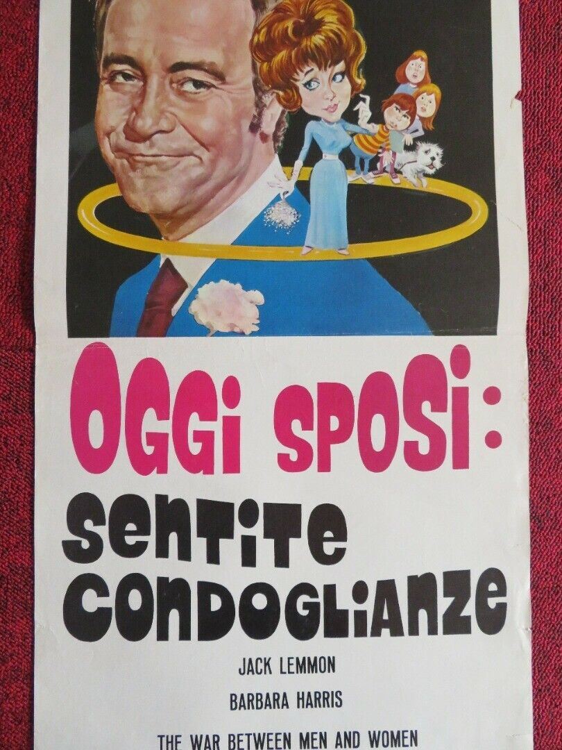 OGGI SPOSI: SENTITE CONDOGLIANZE  ITALIAN LOCANDINA (27"x12.5") POSTER 1972
