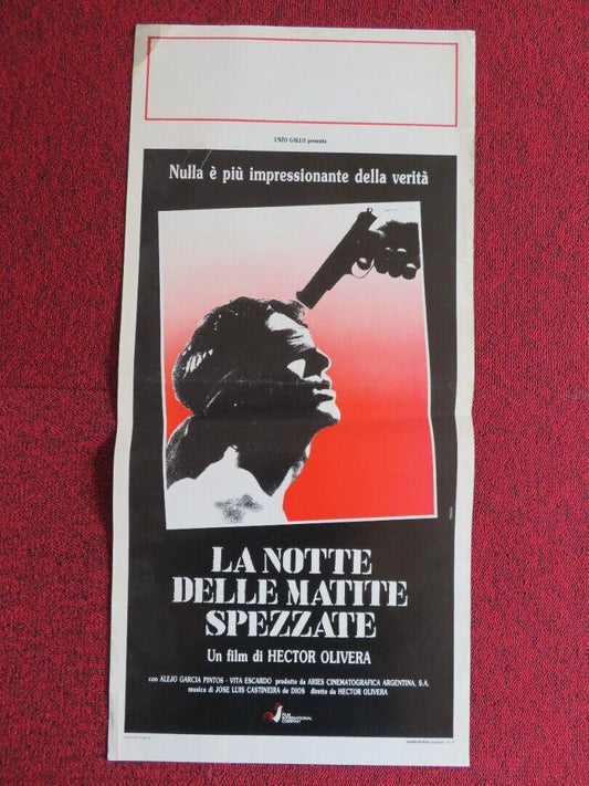 LA NOTTE DELLE MATTE SPEZZATE  ITALIAN LOCANDINA (27.5"x13") POSTER 1988