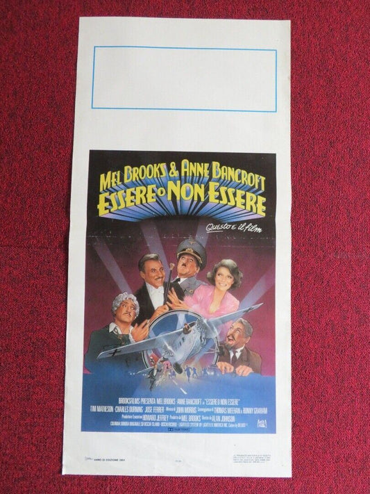 ESSERE O NON ESSERE ITALIAN LOCANDINA (27.5"x13.5") POSTER MEL BROOKS 1983