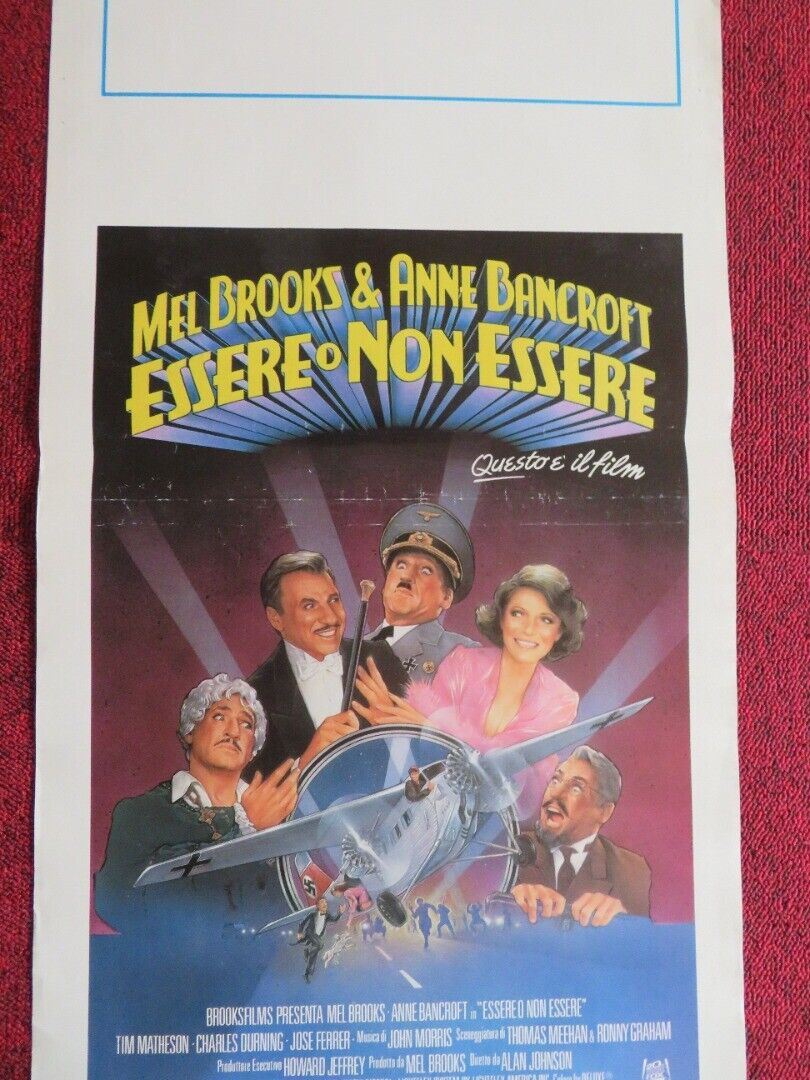 ESSERE O NON ESSERE ITALIAN LOCANDINA (27.5"x13.5") POSTER MEL BROOKS 1983