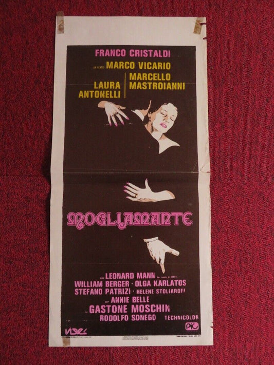 MOGLIAMANTE /Wifemistress ITALIAN LOCANDINA(27.5"x13.5") POSTER F CRISTALDI 1977