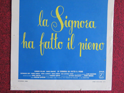 LA SIGMORA HA FATTO IL PIENO ITALIAN LOCANDINA (27.5"x13") POSTER 1977