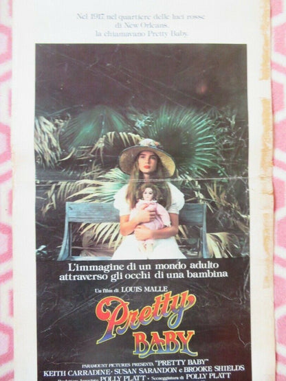 PRETTY BABY  ITALIAN LOCANDINA (27.5"x13.5") POSTER BROOKE SHIELDS 1978