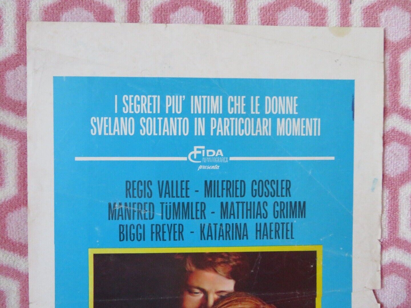 CONFESSIONI INTIME DI 3 GIOVANI SPOSE ITALIAN LOCANDINA (27.5"x13") POSTER 1969