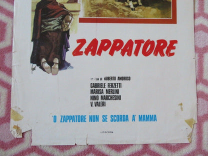 LO ZAPPATORE ITALIAN LOCANDINA (26.5"x13.5") POSTER GABRIELLE FERZETTI R1950