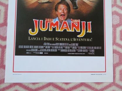 JUMANJI  ITALIAN LOCANDINA (27.5"x13") POSTER ROBIN WILLIAMS 1995