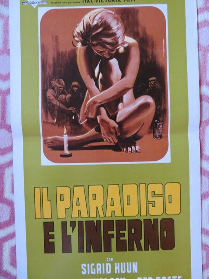 IL PARADISO E L'INFERNO /Heaven and Hell ITALIAN LOCANDINA(27.5"x13") POSTER '69