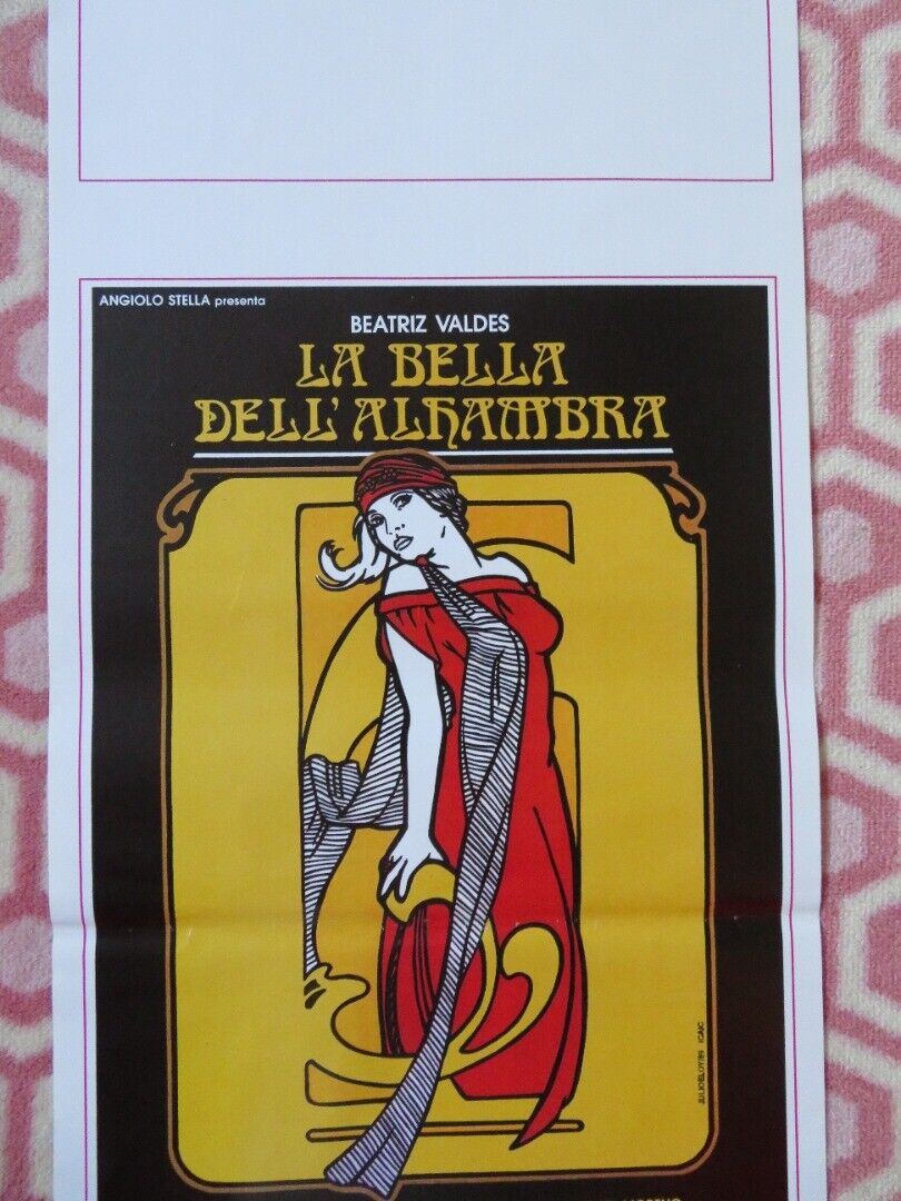 LA BELLA DELL' ALHAMBRA  ITALIAN LOCANDINA (27.5"x13") POSTER 1989