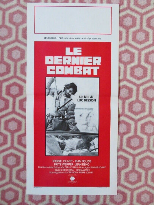 LE DERNIER COMBAT / The Last Battle ITALIAN LOCANDINA (27.5"x13") POSTER 1987