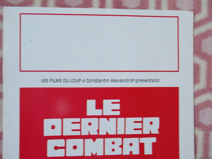 LE DERNIER COMBAT / The Last Battle ITALIAN LOCANDINA (27.5"x13") POSTER 1987