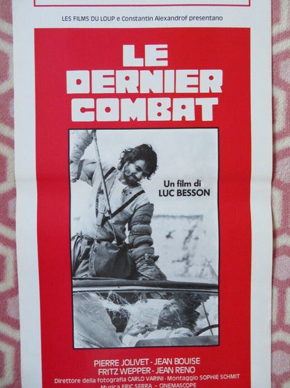 LE DERNIER COMBAT / The Last Battle ITALIAN LOCANDINA (27.5"x13") POSTER 1987