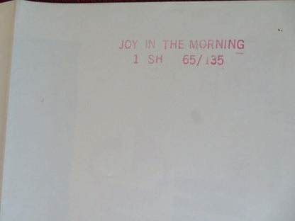 JOY IN THE MORNING  FOLDED US ONE SHEET POSTER RICHARD CHAMBERLAIN 1965