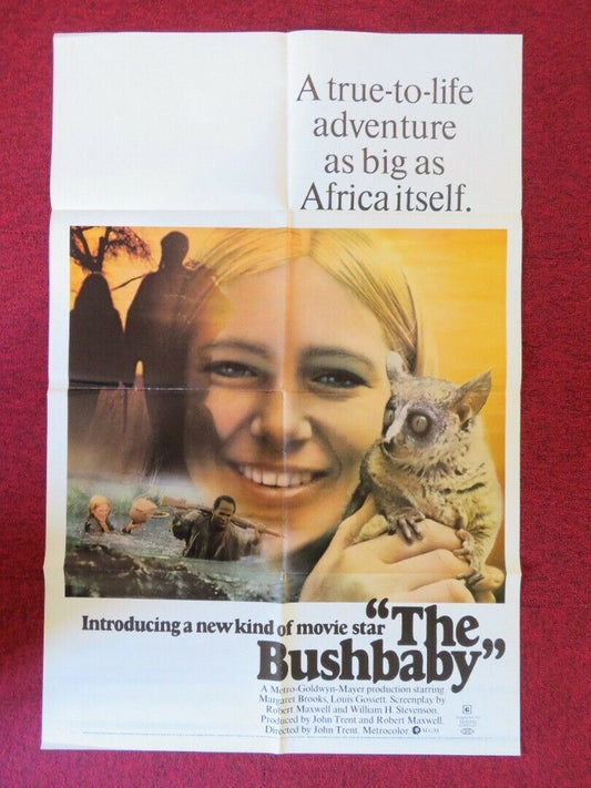 BUSHBABY FOLDED US ONE SHEET POSTER MARGARET BROOKS LOUIS GOSSETT 1970